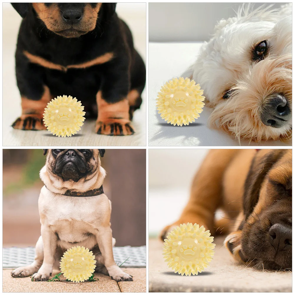 

2Pcs Dog Molar Ball Tpr Chew Resistant Wear-Proof for Large Small Puppies Grinding Teeth Playing Training
