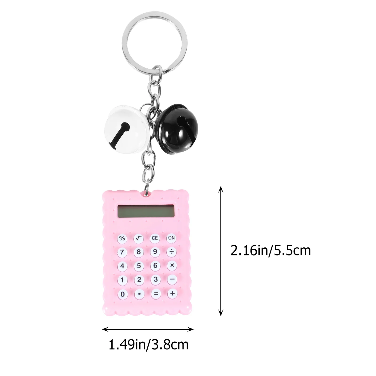 

Mini Portable Calculator 8- Display Keychain Candy Color Calculator for Students Portable Pocket Student Stationery
