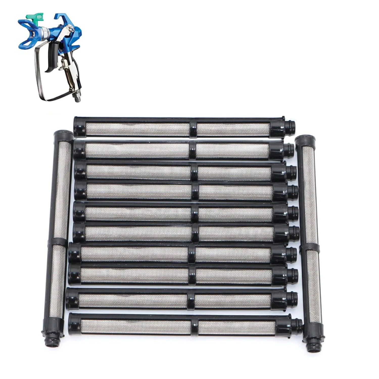 

12-Pack 60 Mesh Airless Spray Gun Filters, Compatible with Graco Contractor Series, Durable High-Pressure Replacement Filters