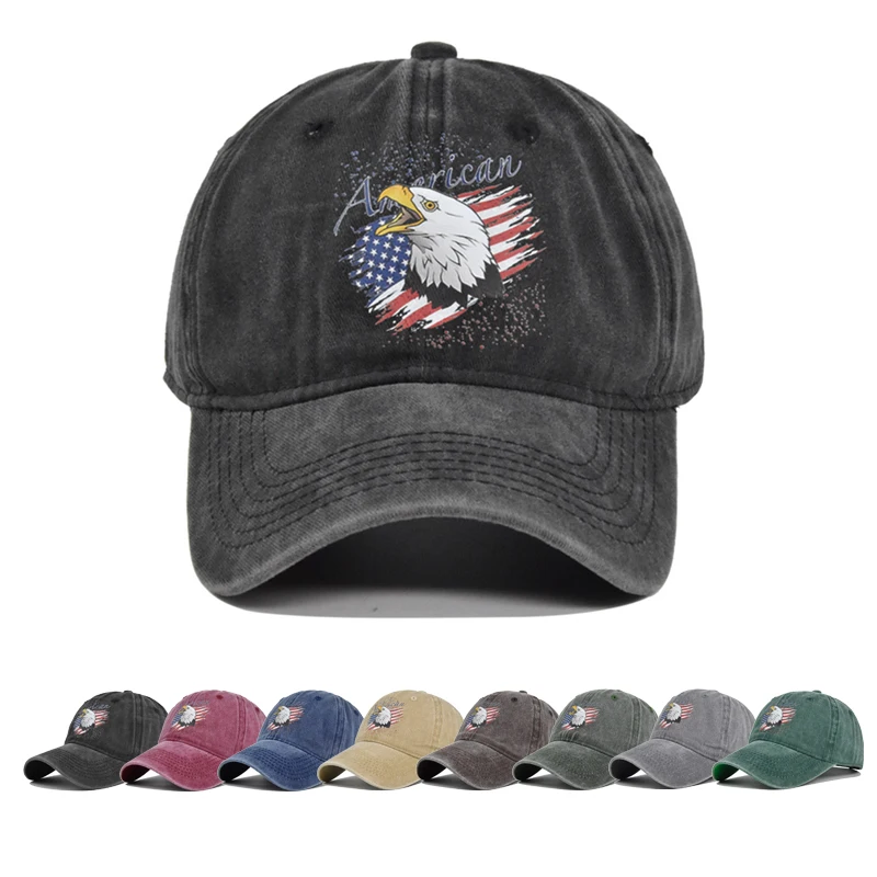 Baseball Cap American flag Eagle graffiti Snapback Hat Sun hat Spring Autumn baseball cap Sport cap Hip Hop Fitted Cap