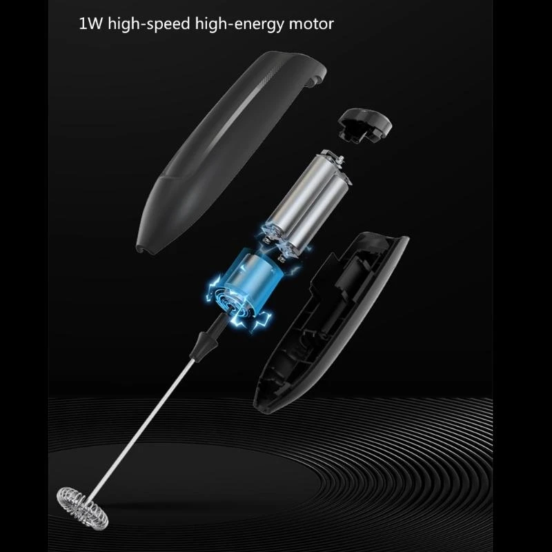 

Handheld Milk Frother with Efficient Motor Electric Cappuccinos Foam Maker Practical Battery Operated Drink Mixer Wand