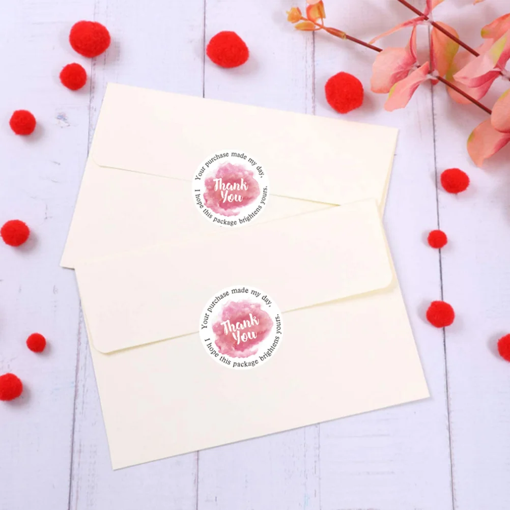 

Thank You Stickers for Favors Adhesive Thankyou Decorative Seal Thanks Shopping Tag