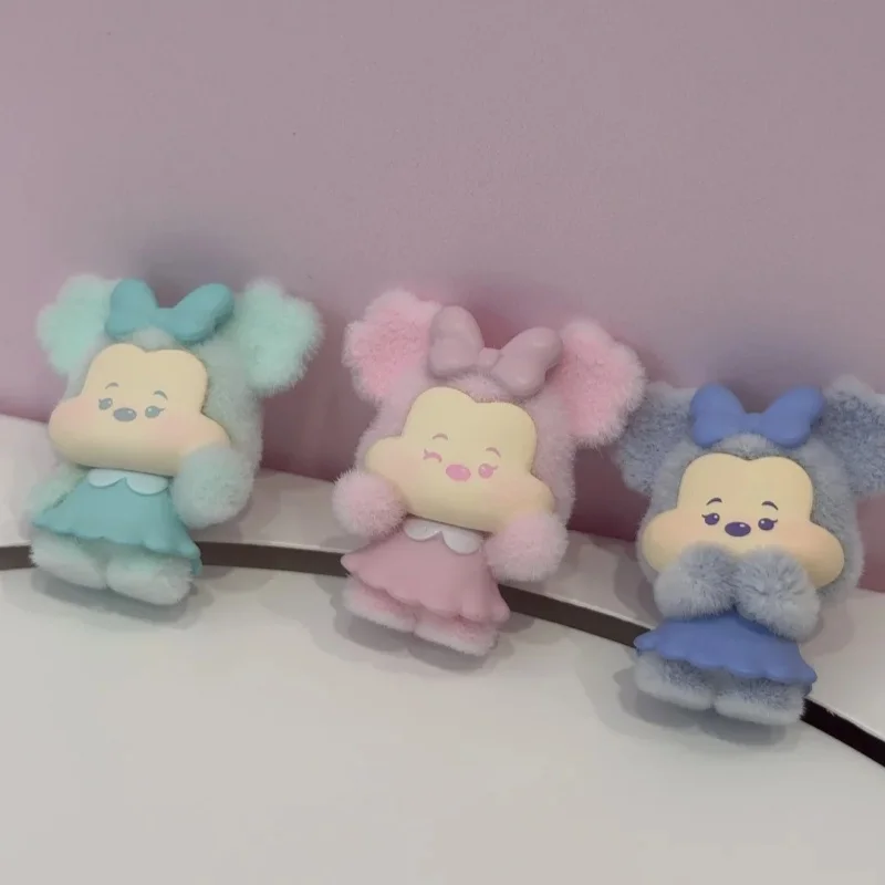 Echte Disney Mickey Minnie Moon Palette Series Mini Blind Box Mystery Cute Anime Massaal Figuur Collectie Ornamenten Speelgoed Cadeau
