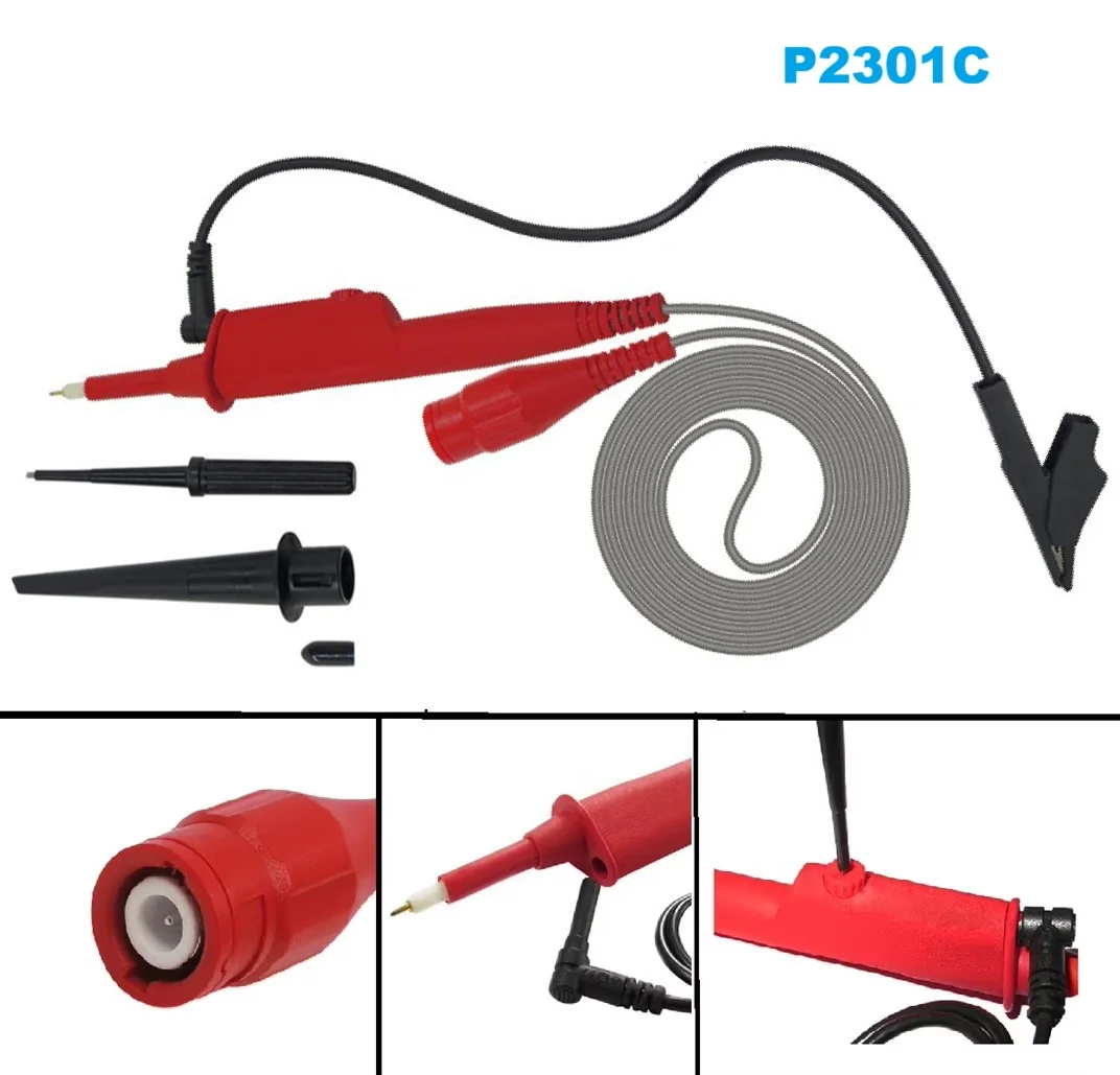 HOT P2301C 1PCS Oscilloscope Probe 100:1 High Voltage Withstand 5KV 300MHz For Oscilloscope Tektronix HP Worldwide