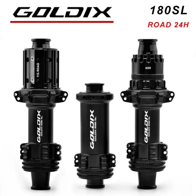 

GOLDIX 180SL Ultra Light 240g Central Locking Disc 24 Hole Spike Wheel 36T Gravel Racing Bicycle Hub Compatible for Shimano SRAM