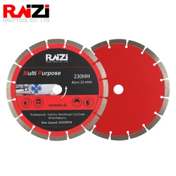 Raizi 1Pcs Hot Sintered ARIX Segmented Diamond Blade For Cutting Granite Concrete Asphalt Granite Saw Blade