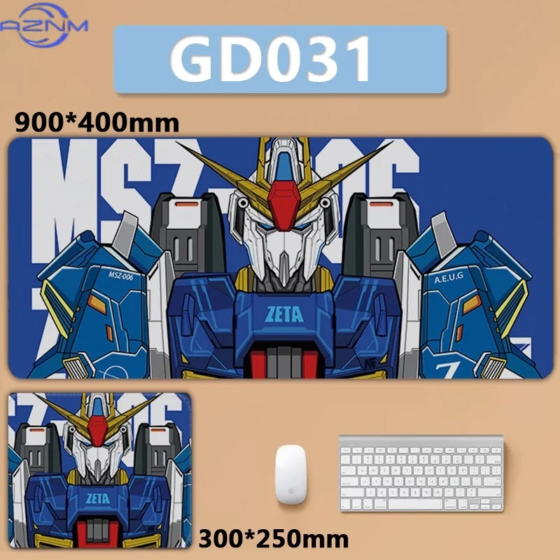 Custom XXL Large Mousepad Keyboard Pad Sinanju Sazabi Char's Zaku Freedom Astray Wing Unicorn Barbatos Gundam Gaming Mouse Pad