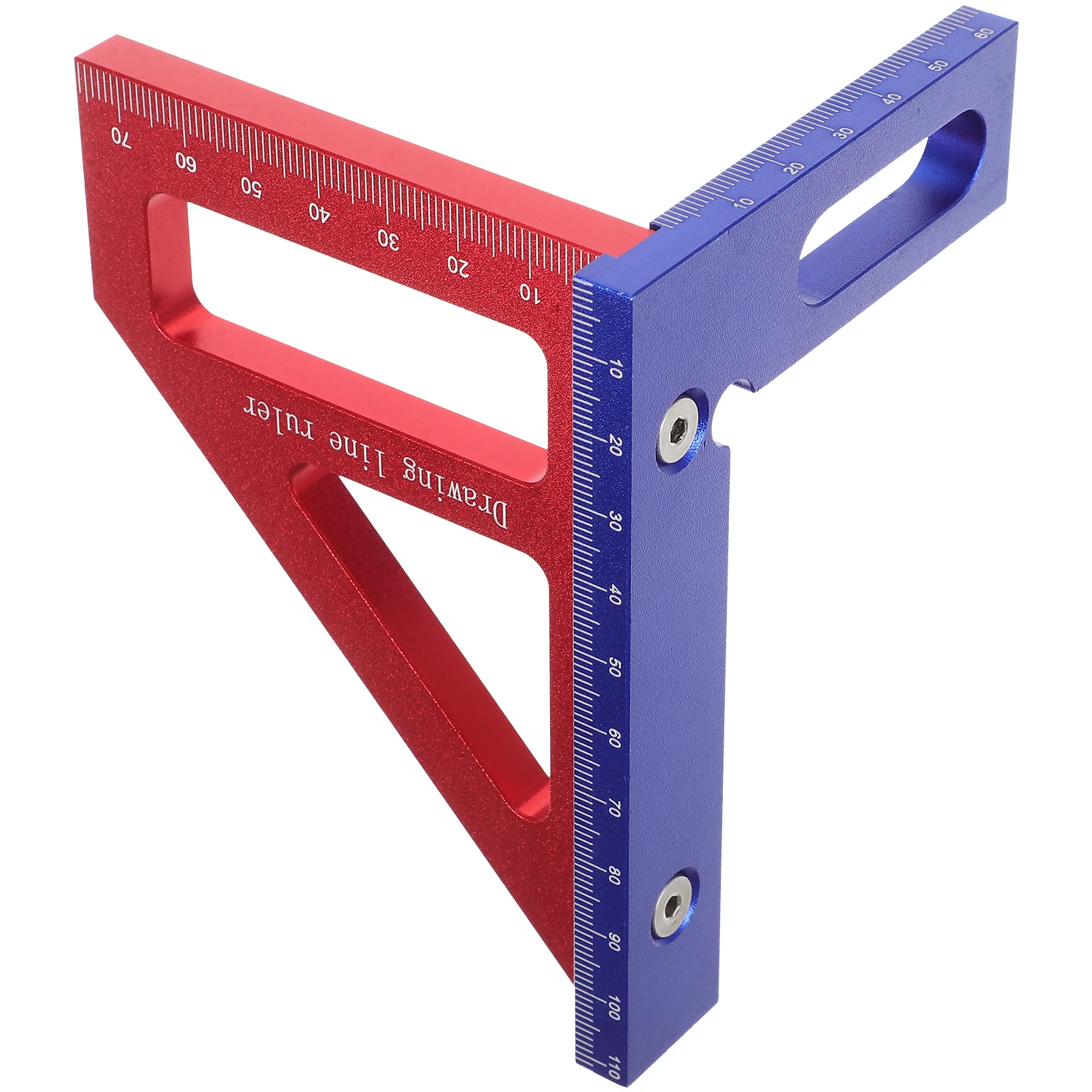 

Right Angle Ruler Woodworking Aluminum Alloy Multi-Angle Slide 90 Degree Scribing Lightweight Triangle