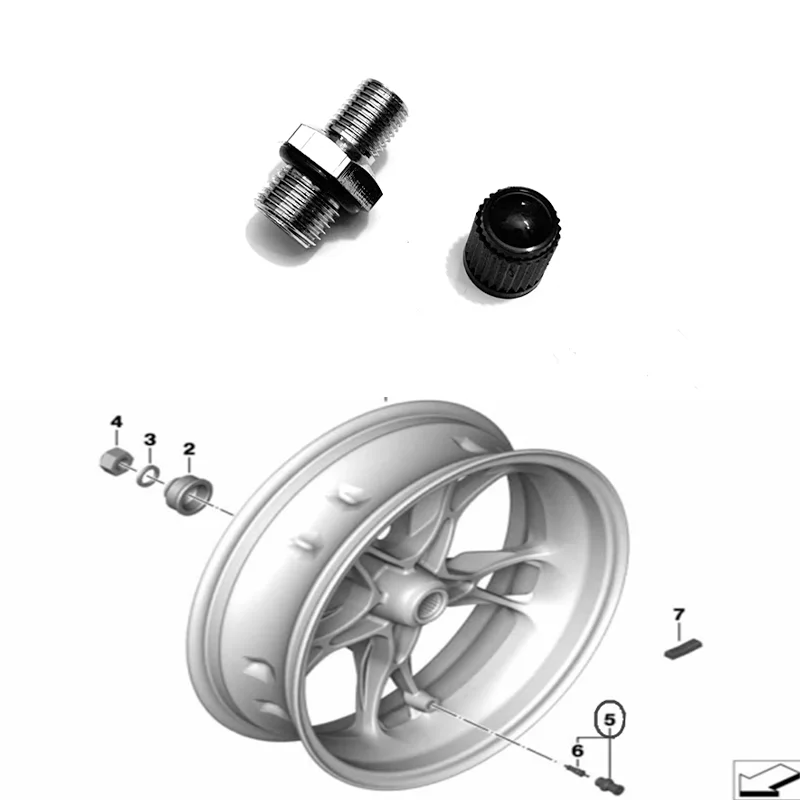 2X Front and rear hub valve For BMW C400GT X F900R XR F750GS F850GS K1300R GT K1200 R900RT K1600GTL B G650GS S1000XR F700GS