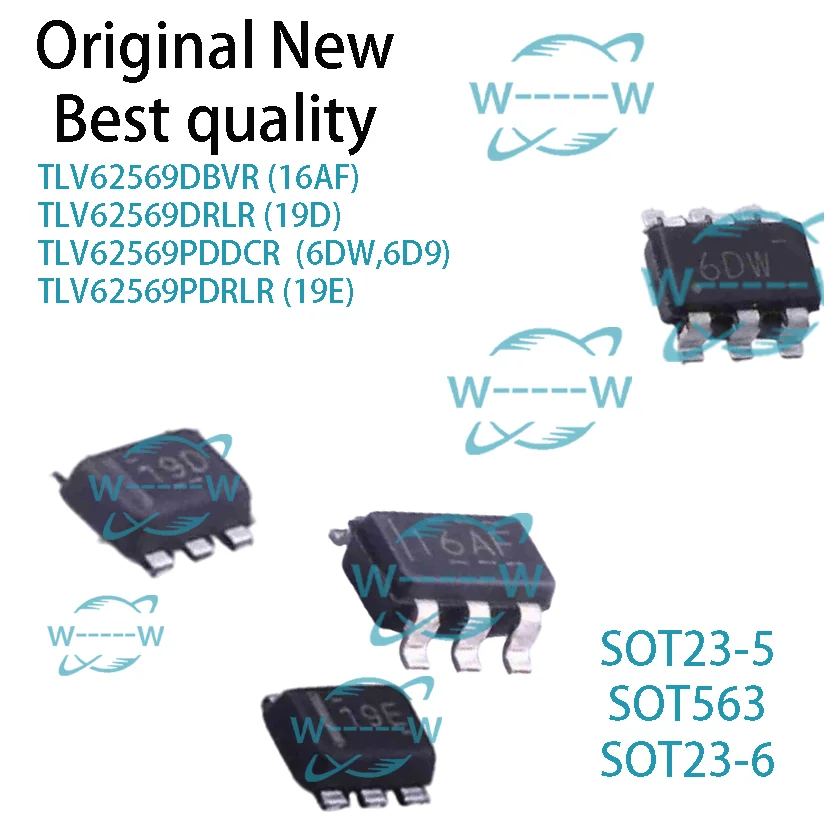 (10-50PCS)NEW TLV62569DBVR 16AF TLV62569DRLR 19D TLV62569PDDCR 6DW 6D9 TLV62569PDRLR 19E SOT IC Chip electronic