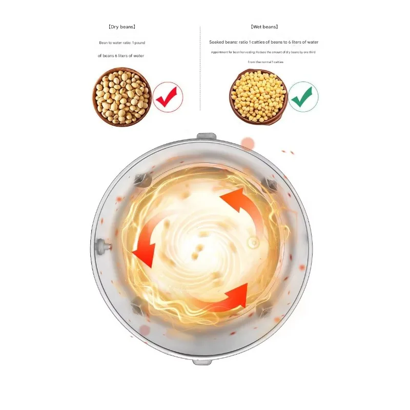 Professional Manufacturer Stainless Steel Blade Household Multifunctional 3L 6L 8L 10L Automatic Commercial Soymilk Machine 6