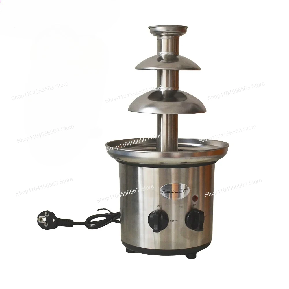 

XEOLEO Electric Chocolate Fountain Maker Machine 3 Tiers Chocolate Fountain Waterfall Machine Melting Warming Chocolate Machine
