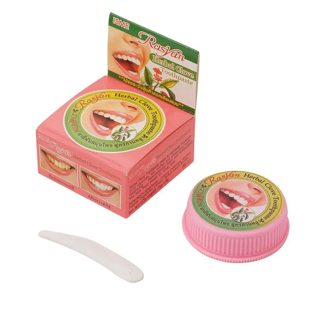 Natural Herbal Toothpaste Coconut Oil Clove Tooth Powder Fresh Breath Cleaning Removing Dental Plaque Reduce Yellow Stains