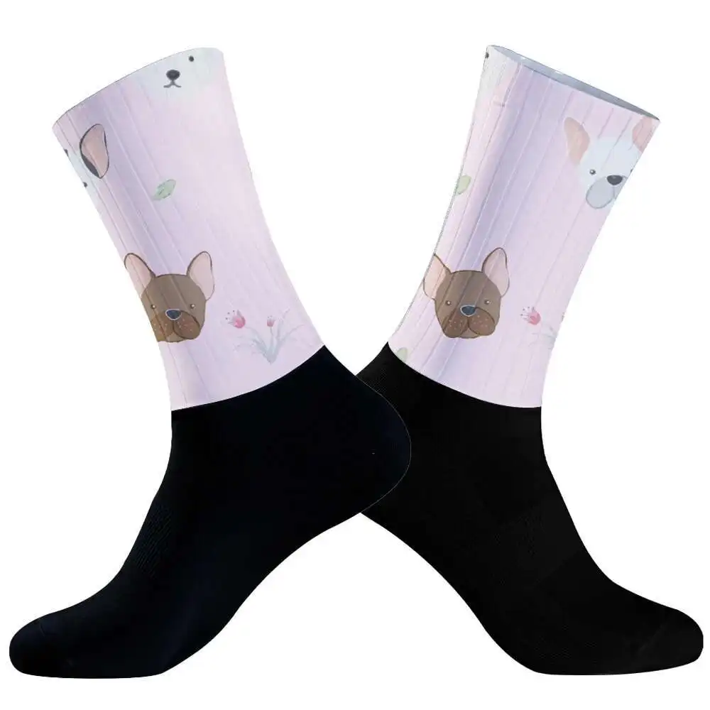 

2024 New Non-slip Breathable Pro Racing Sports Socks Men Women Summer Aero Bike Team Cycling Socks Silica Gel