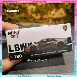 Mini Gt Car Model Limited 1/64 Lb Works Lamborghni huracan magic broze Cars Model Room Ornament Model Collection boy toys gift