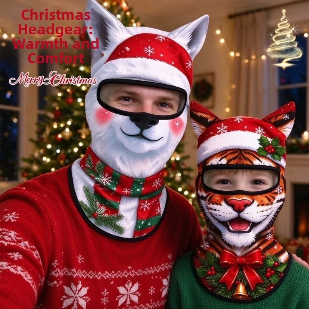 Funny Motorcycle Riding Mask 3D F Printed Animal Pattern Ski Face Mask Full Face Windproof Neck Hood Helmet Liner Motocross