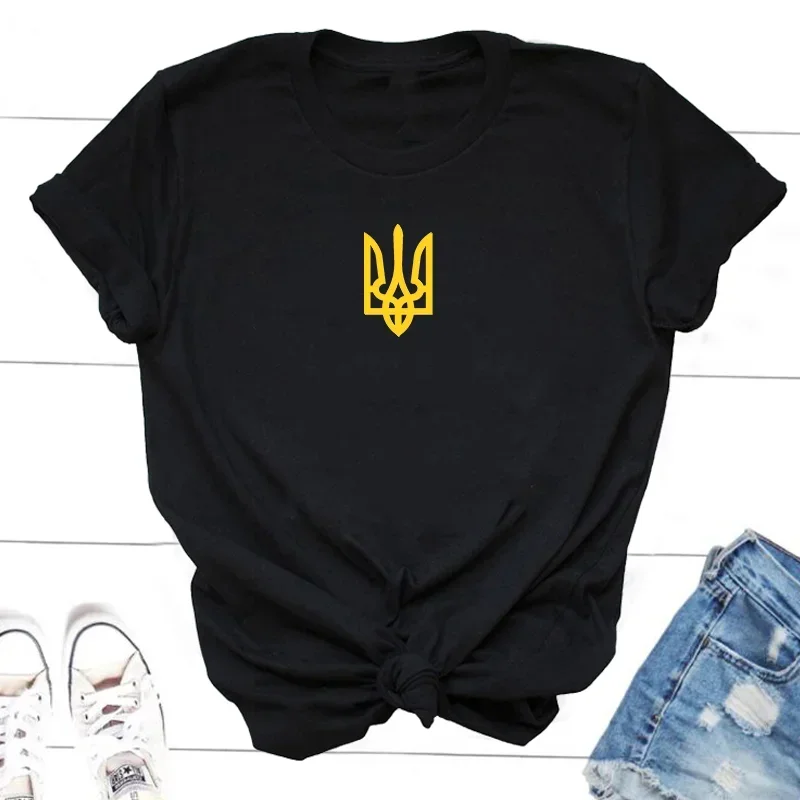 Ukraine T-shirt Women T-shirts Men Ukrainian T Shirt Ukraine Trident Army Casual Short Sleeve Tee Shirt Woman Clothes Top