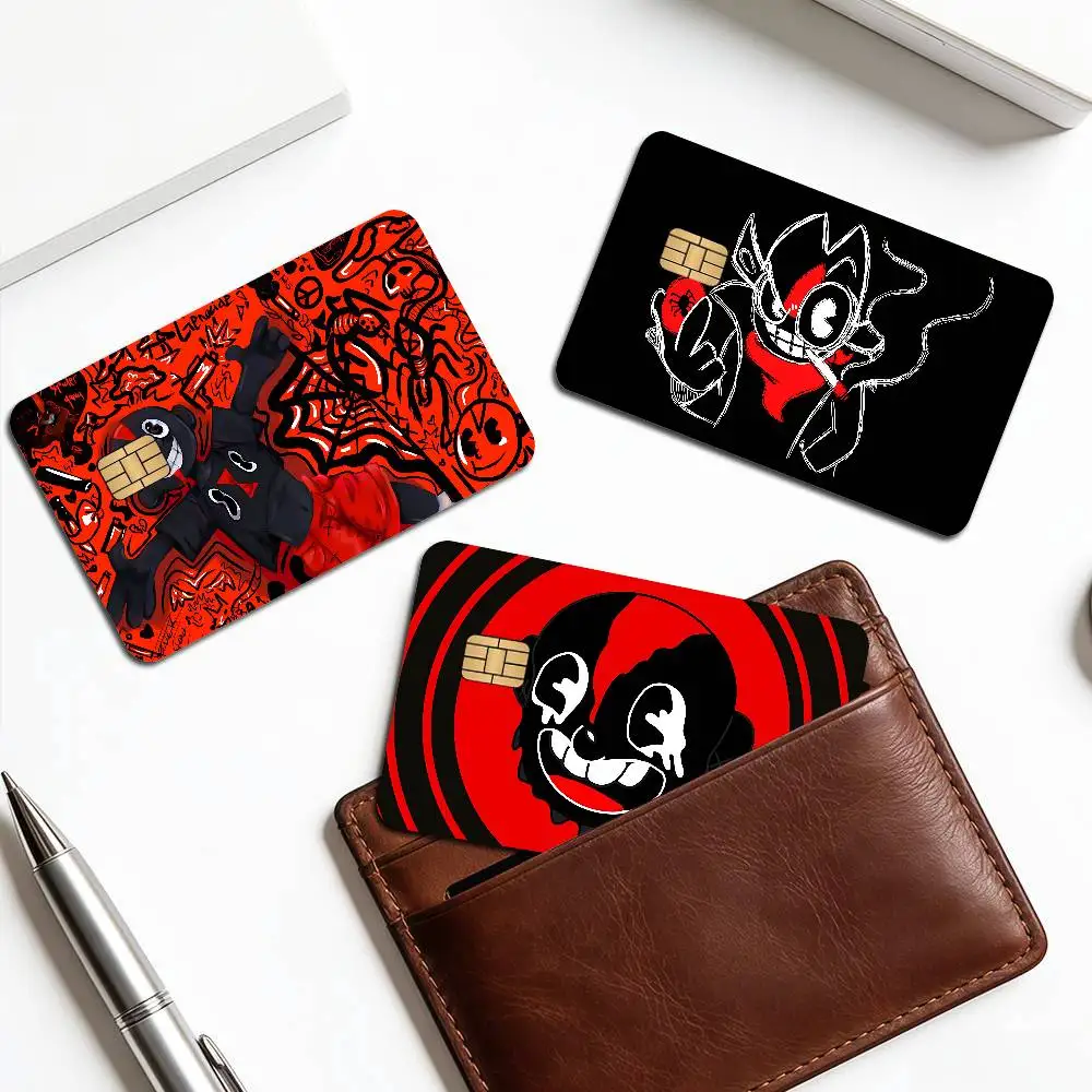 Rapper L-Lil D-Darkie Anime Front Cover Film Sticker Skin for Credit Debit Card Small Large Chip