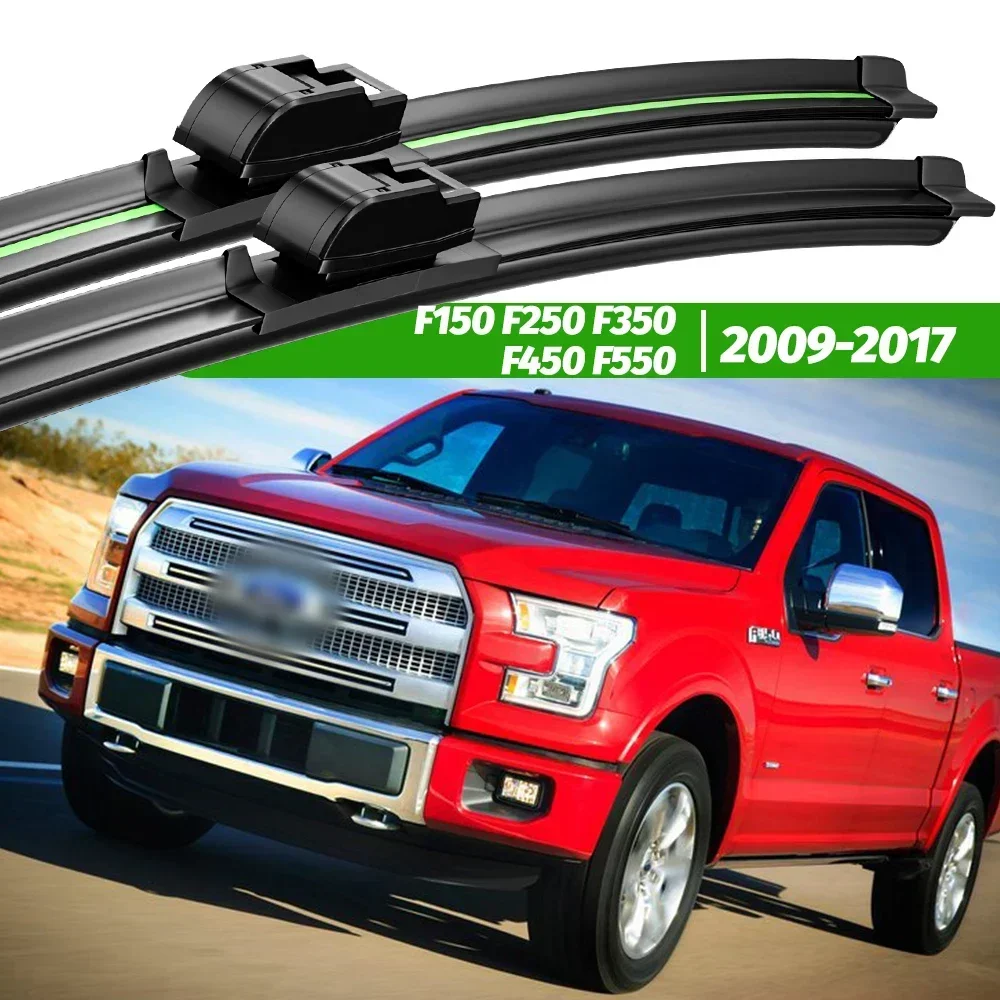 

For Ford F150 F250 F350 F450 F550 2009-2017 2pcs Front Windshield Wiper Blades 2010 2013 2014 2016 Windscreen Window Accessories