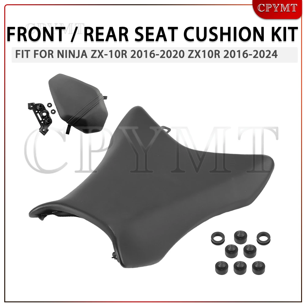 

Fit For Ninja ZX10R 2016-2020 Ninja ZX-10R / ZX10R KRT 2016-2024 Front Driver Seat Cushion / Rear Pillion Passenger Rear Seat