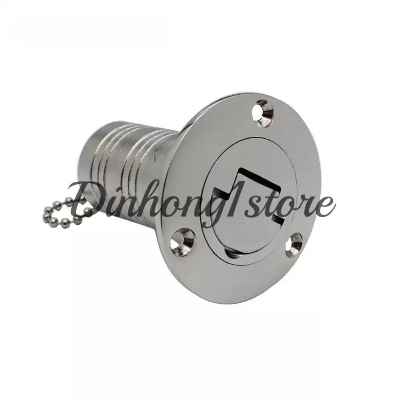 Stainless steel small flap refueling port, yacht fuel tank port, RV water injection saliva hatch cover
