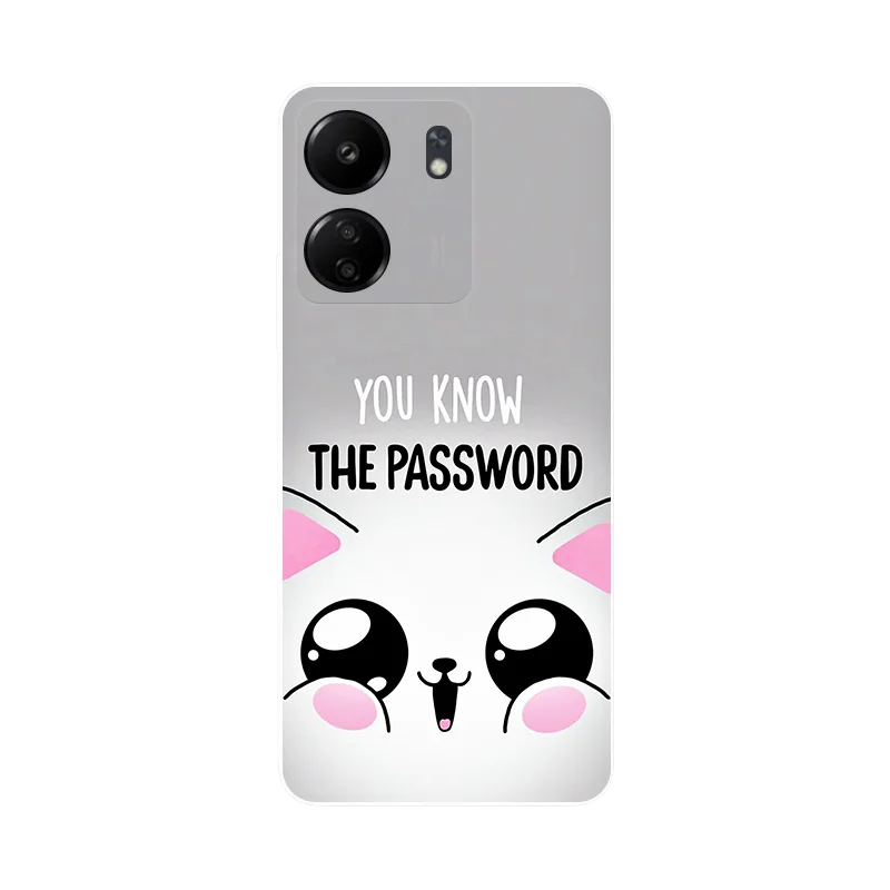 For Poco C65 Case C 65 Funny Cute Silicone Soft Back Cases for Funda Xiaomi Poco C65 Cover PocoC65 Shockproof Bumper