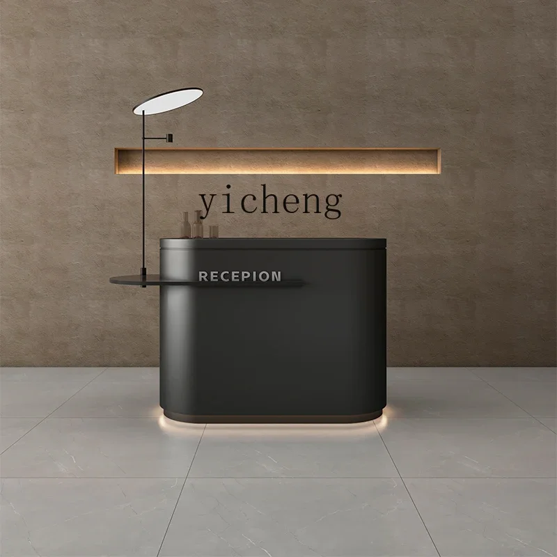 TWR Lighted Service Desk Restaurant Cashier Desk Art Exhibition Hall Front Desk