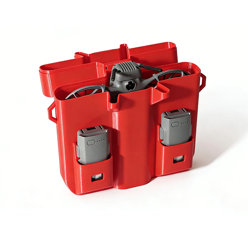 Custodia portatile Custodia protettiva con guscio rigido Scatola di immagazzinaggio del modulo di trasmissione dell'immagine del corpo della batteria per accessori drone DJI NEO 2