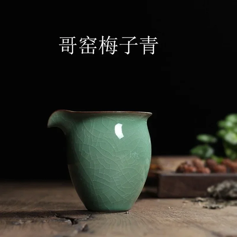 الصينية Longquan Celadon Ge وDi Kiln الصقيل اليدوية معرض القدح 190 مللي تشا هاي إبريق الشاي نقاط من أدوات الشاي طقم شاي الكونغ فو