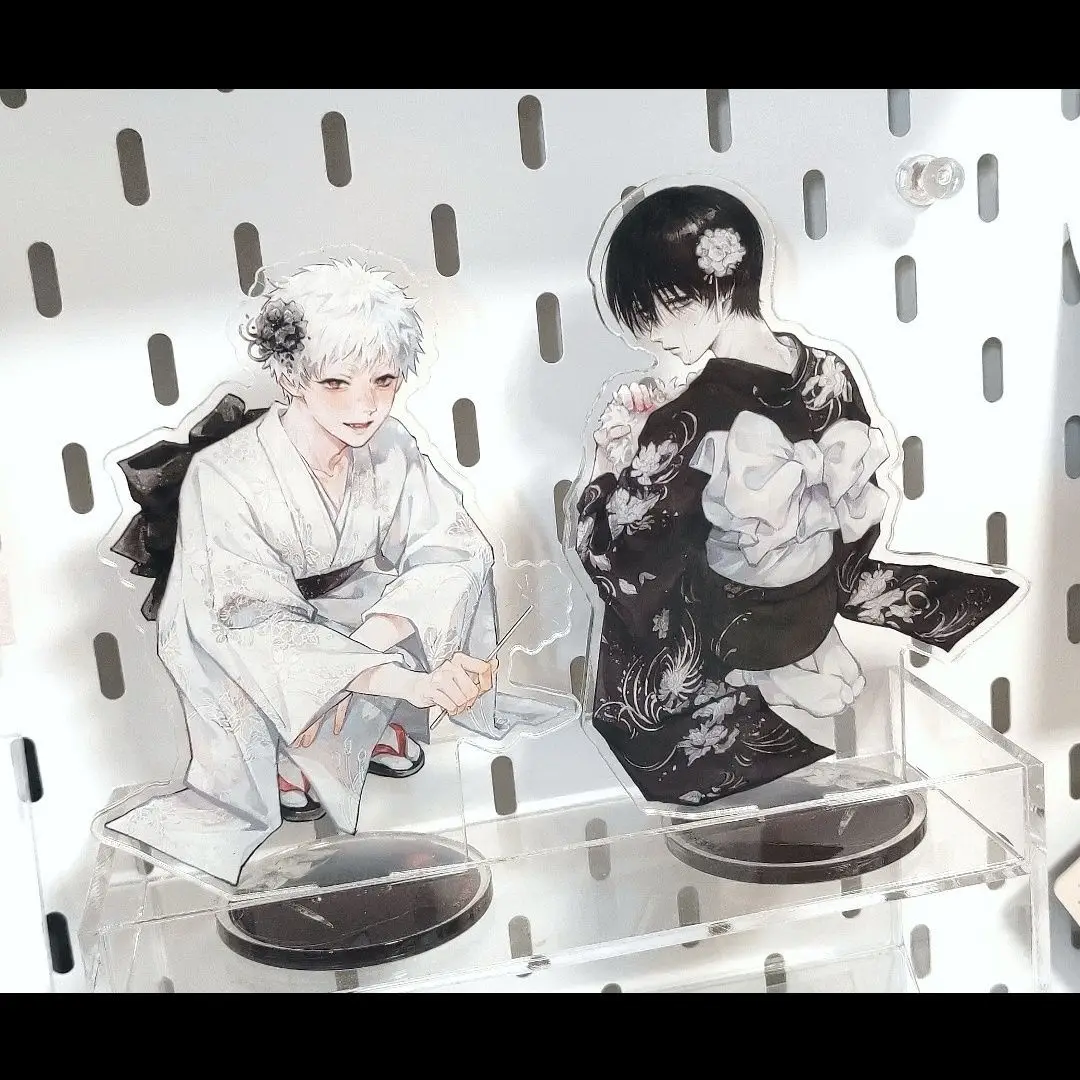 

2pcs The Summer Hikaru Died Acrylic Stand Kimono "Hikaru" Figure Standing Plate Yoshiki Figurine Statue Toys Anime Gifts