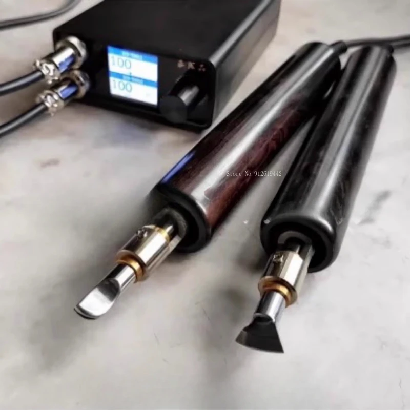 Leather Goods Pressure Edge Line Electric Low Temperature Control Soldering Iron DIY Leather Backpack/belt Edge Pressing Tool view 2