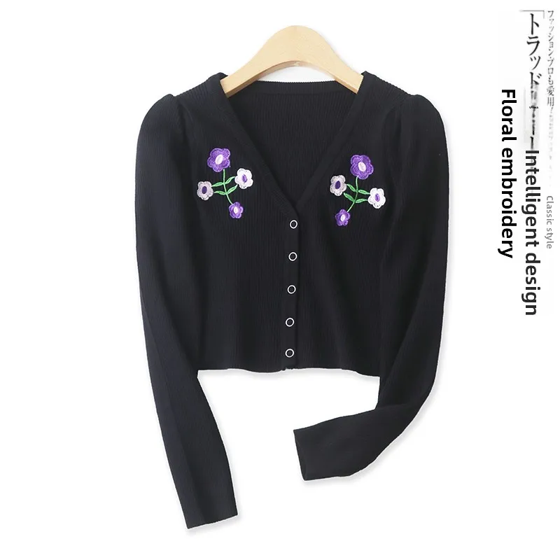 

Вязаный кардиган Sweet Sle V-Ne ort Sve Long Sve, женский утягивающий топ в рубчик, весна-осень, новое поступление 6268