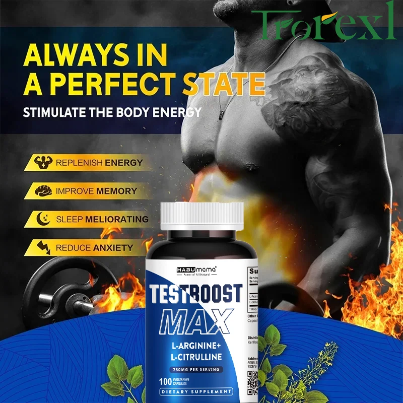 

100 Caps L-Arginine Pills Male Energy Supplements , Enhance Energy, Increase Size & Stamina