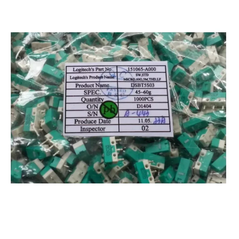 Logitech-m705 m215 e outro micro interruptor sem fio, 10 pcs/lot, micro interruptor, vida ultra-longa, 5s0b12b 0b19a