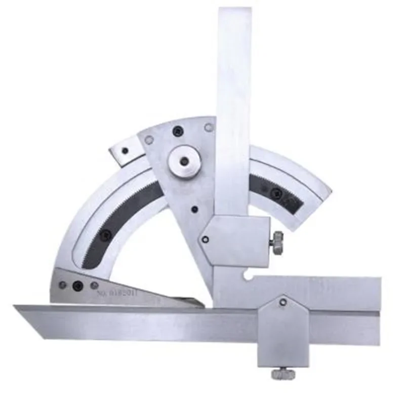 Carbon Steel Universal Bevel Protractor 0-320 Degree Accuracy Angle Measuring Ruler Tools Accuracy of 0.02
