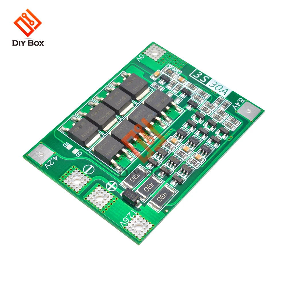 BMS 3S 4S 25A 30A 40A 60A 18650 akumulator litowo-jonowy ładowarka akumulatorów litowych moduł pcb płyta ochronna 11.1/12.6/14.8/16.8V