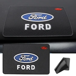 Car Dashboard Non-slip Mat Phone Key Storage Pad Car Accessories For Ford ST Line Focus Mustang Fiesta Puma Ranger Kuga MK7 MAX