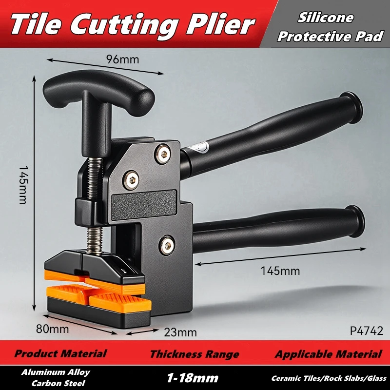 Ceramic Tile Glass Pliers, Opening Pliers,Heavy-Duty Ceramic Tile Splitter Portable Manual Tile Scoring and Cutting Breaker Tool