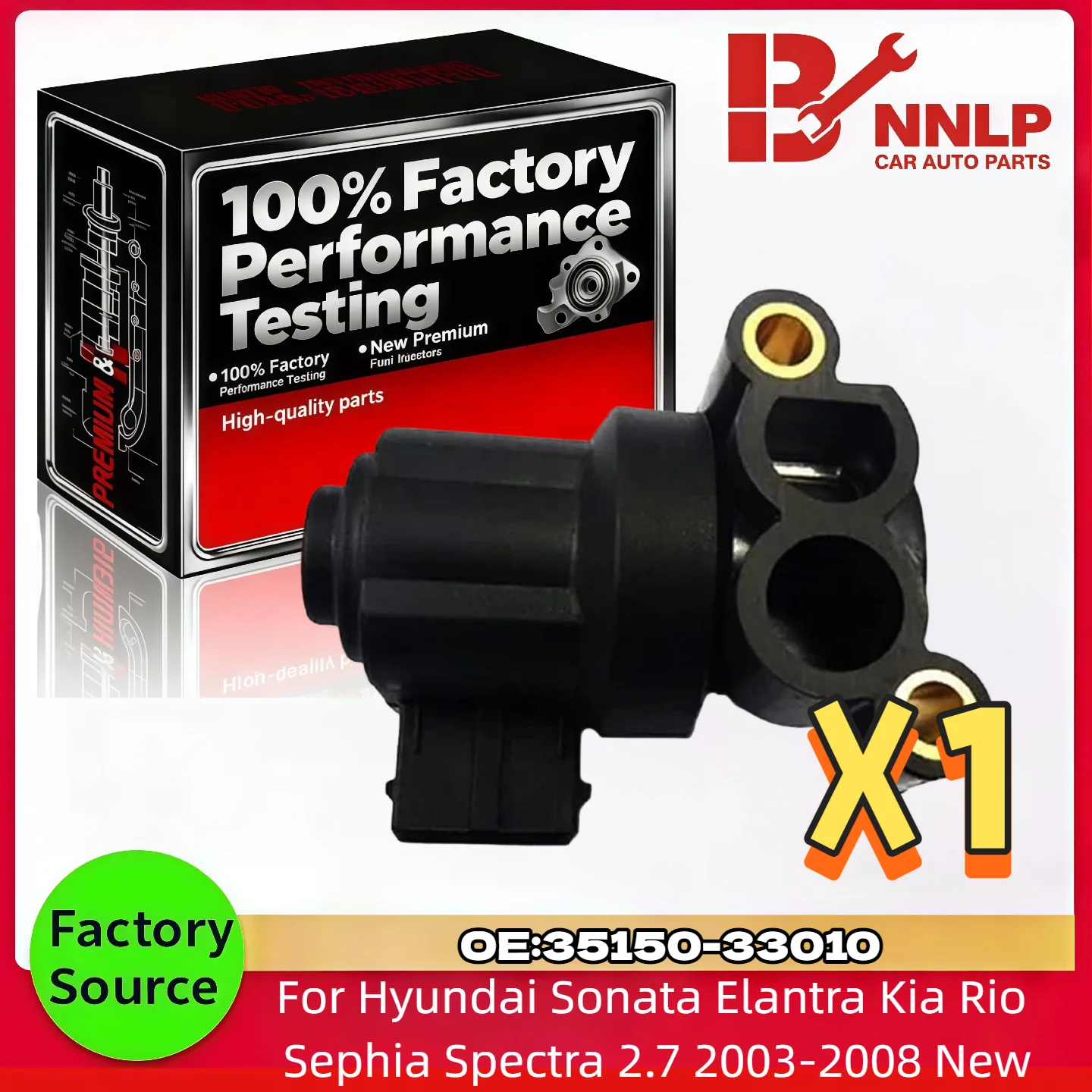 Válvula IAC de Control de Ralentí para Hyundai Sonata Elantra Kia Rio Sephia Spectra 2.7 2003-2008 Nueva 35150-33010