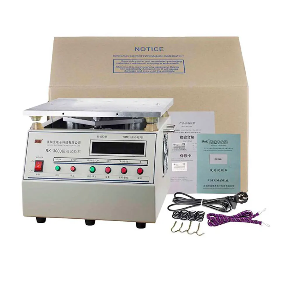 Rek RK-3000 LED Digital Display Vertical Vibration Tester for Automobile Industry and Spaceflight Vibration Resistance Test