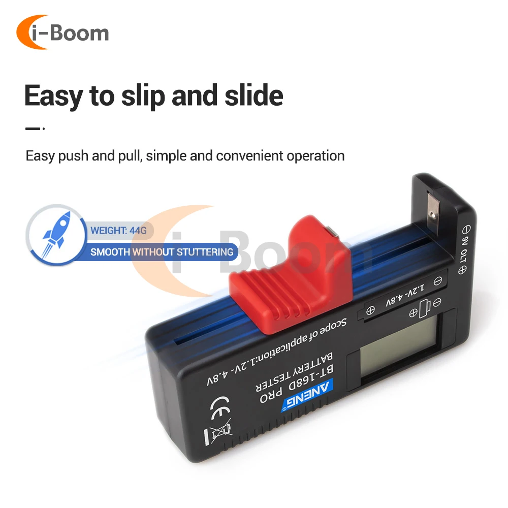 BT-168 Battery Tester Residual Battery Monitor Voltmeter Dry Battery Lithium Battery Button Battery Household Battery Meter