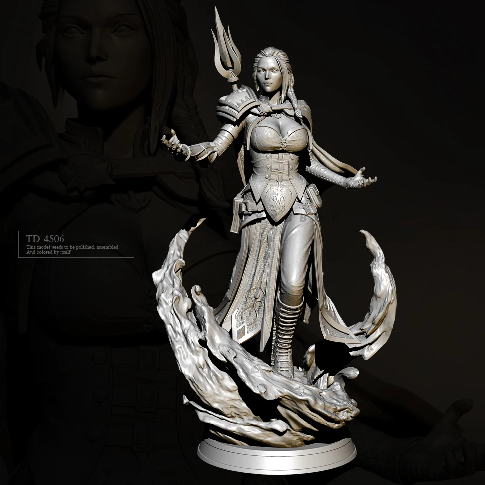 

50mm 75mm Resin model kits figure beauty colorless and self-assembled （3D Printing ）TD-4506/3D