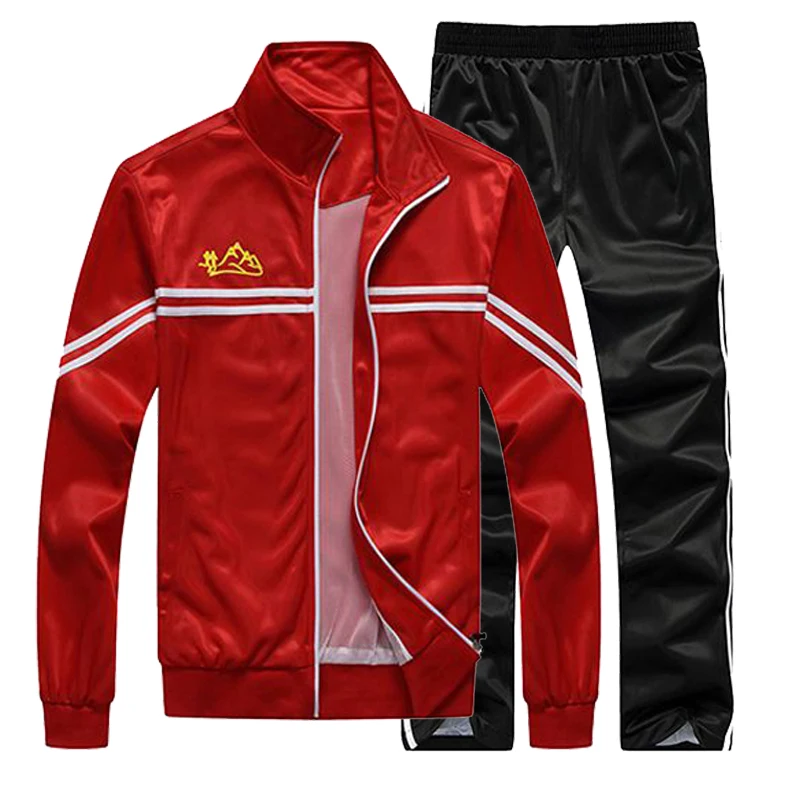 New Sportswear Men\'s Two-piece Jacket+pants Clothing Set Casual Training Sportswear Men\'s Basketball Sports Set