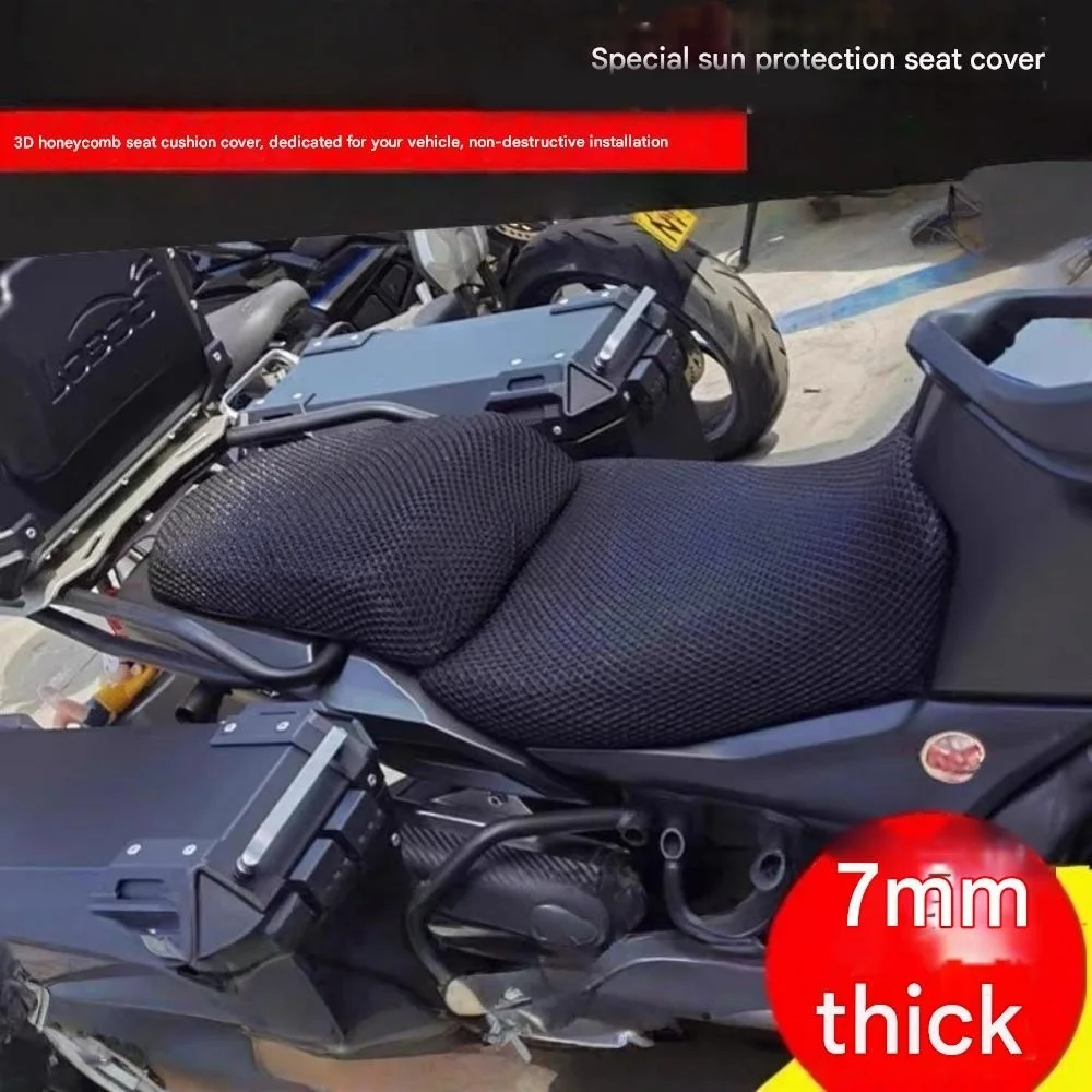 Motorbike 3D Honeycomb Mesh Sun Protection Seat Cushion Cover Compatible VOGE DS625X CU250 CU525 CU625 DS525X