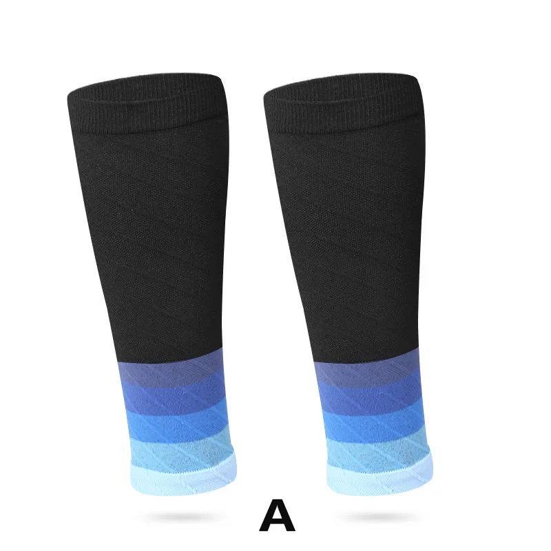 1 쌍 송아지 지원 압축 슬리브 여성용 남성용 Footless Leg Socks 야외 스포츠 마라톤