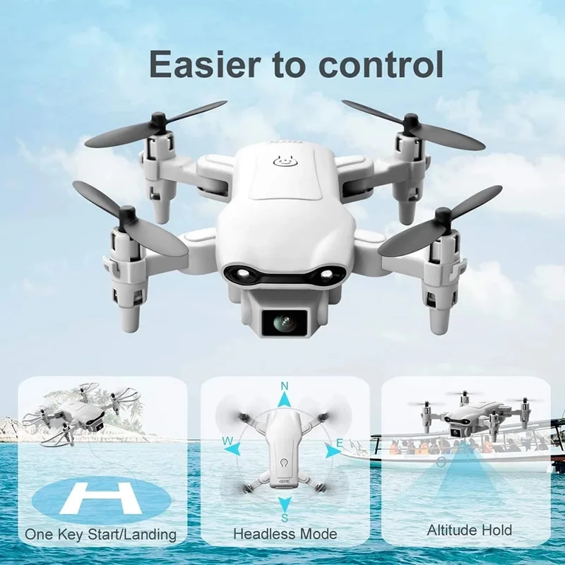 V9 Easy To Fly Folding Quadcopter Long Range FPV Mini UAV Drone VR 4k Wide Angle Camera RC Helicopters Dron Toy Gift Free Return