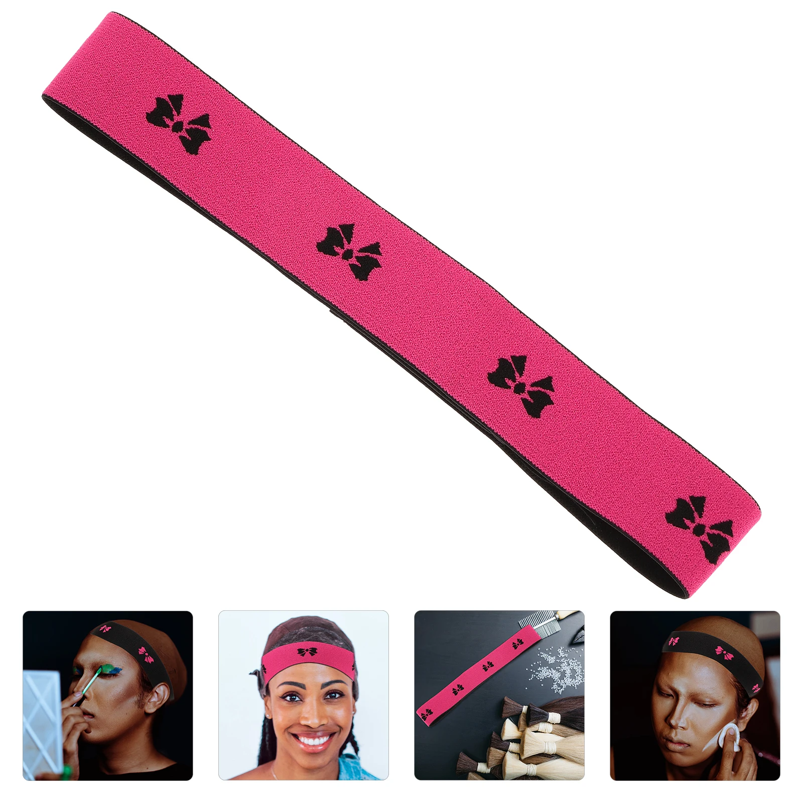 

Double-Sided Fleece Band Elastic Stretch Headband For Women Fixing Strap Ballet Dance Reusable Fixation Bands