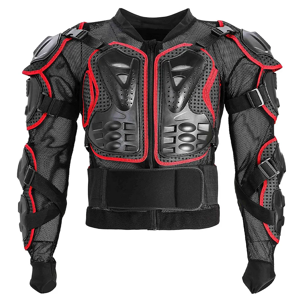 

Adults Protective Vest Armour Jackets Thickening Pads Motorcycle Sports Back Waist Protection Removable Armour Black