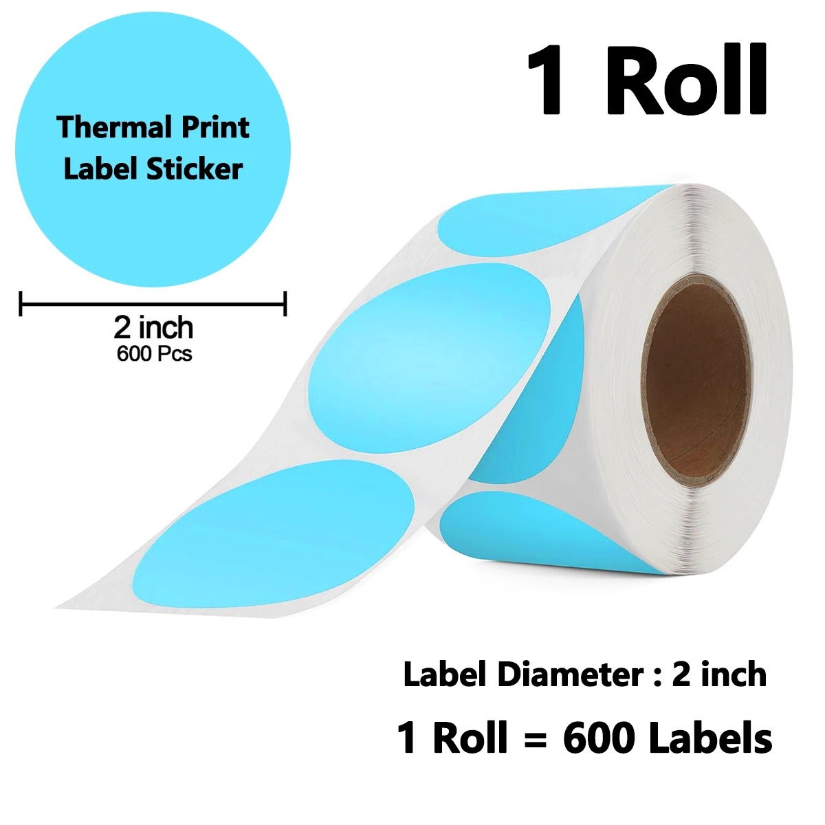 50x50mm holografische zilveren etiketten Directe thermische stickers voor bedankkaart, adres, QR-code voor phomemo 241BT 246S D520
