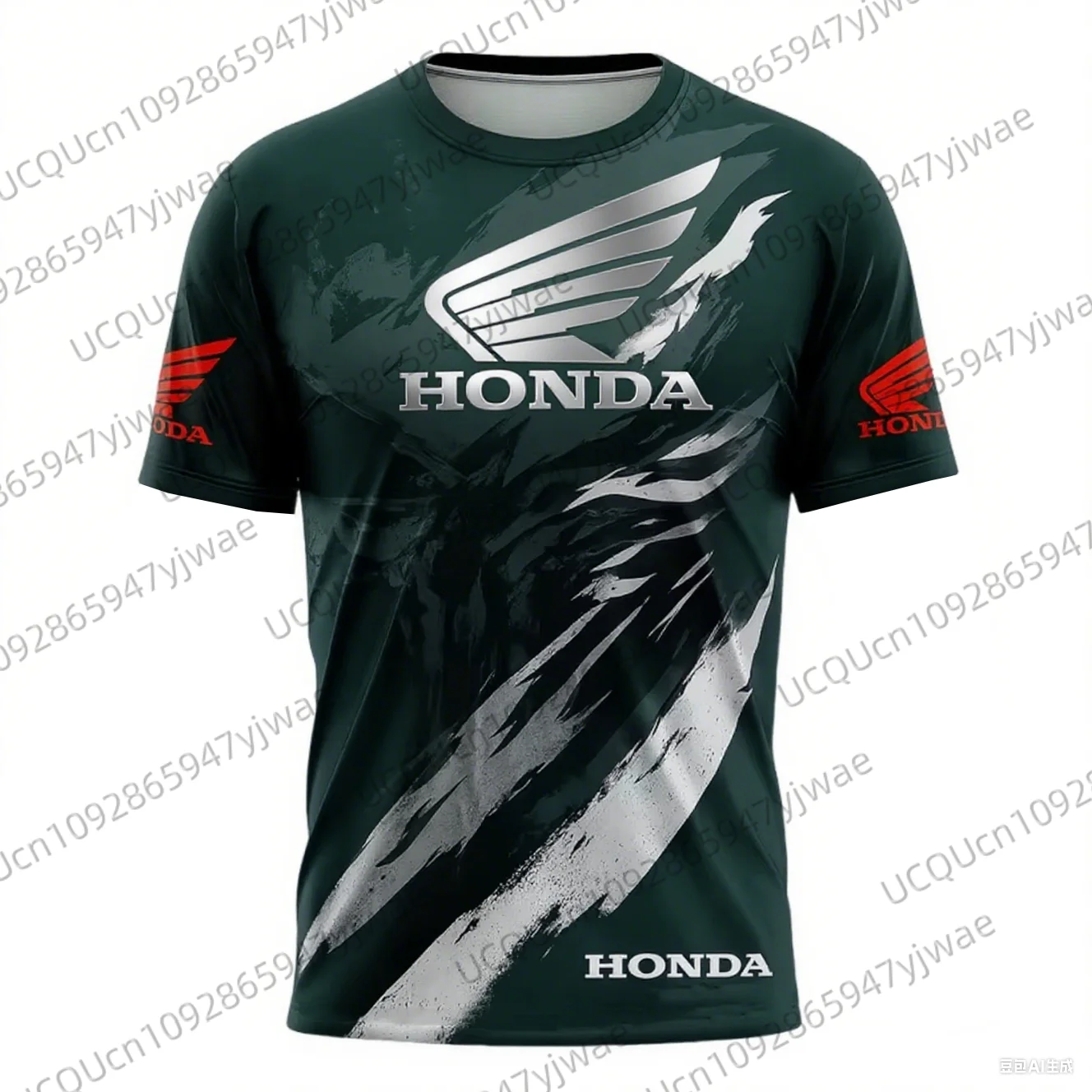 

Мужская летняя быстросохнущая и дышащая гоночная футболка Honda, мотоциклетный байкерский трикотаж, спортивная одежда с коротким рукавом, легкая уличная футболка